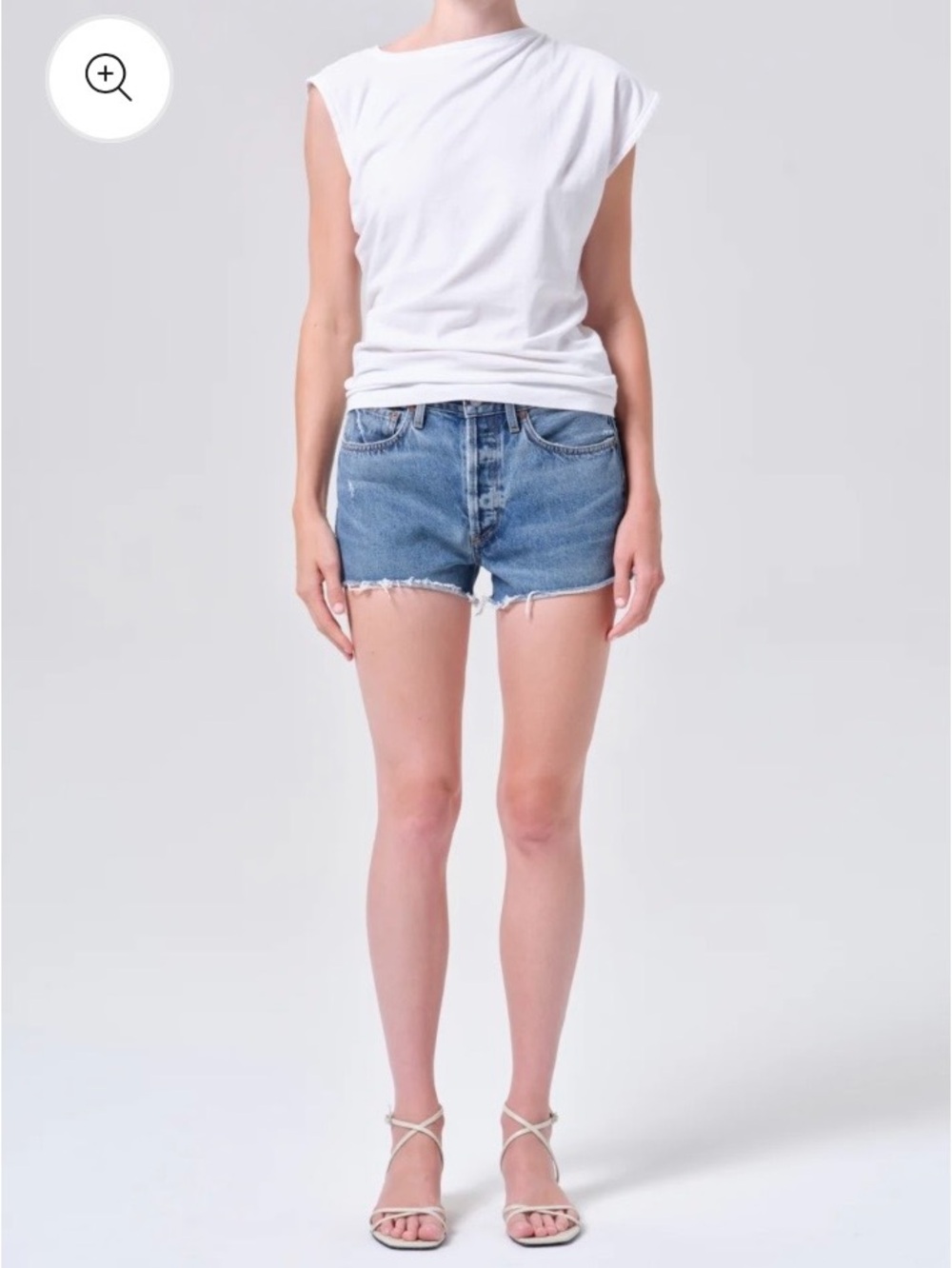 Agolde Vintage Parker Cut Off Denim short